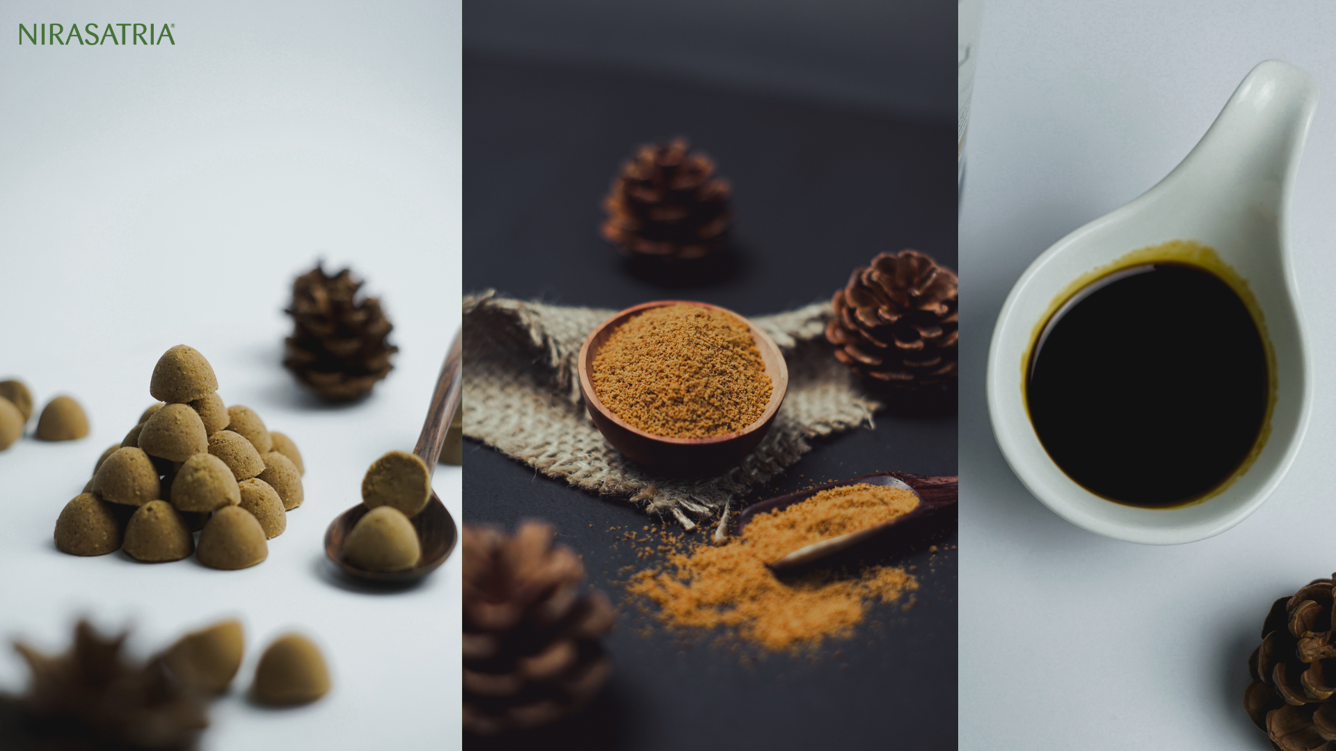 various forms of coconut sugar